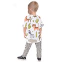 Cute Safari Animals Seamless Pattern Kids  Raglan Tee View2