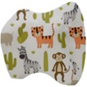 Cute Safari Animals Seamless Pattern Velour Head Support Cushion View4