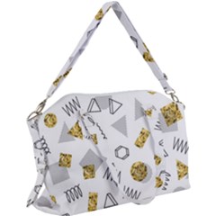 Memphis Seamless Patterns Canvas Crossbody Bag