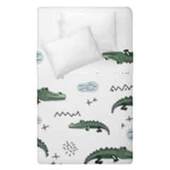 Vector Seamless Pattern With Cute Crocodiles Duvet Cover Double Side (single Size)