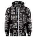 Vector Pattern Design With Tribal Elements Men s Zipper Hoodie View1