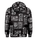 Vector Pattern Design With Tribal Elements Men s Zipper Hoodie View2