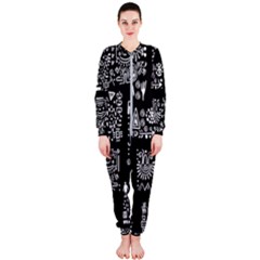 Vector Pattern Design With Tribal Elements Onepiece Jumpsuit (ladies) 