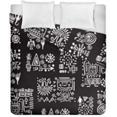 Vector Pattern Design With Tribal Elements Duvet Cover Double Side (california King Size)