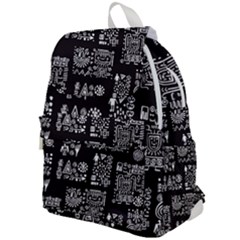 Vector Pattern Design With Tribal Elements Top Flap Backpack by Vaneshart