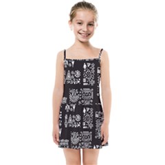 Vector Pattern Design With Tribal Elements Kids  Summer Sun Dress by Vaneshart