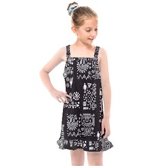 Vector Pattern Design With Tribal Elements Kids  Overall Dress by Vaneshart