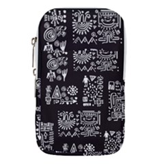 Vector Pattern Design With Tribal Elements Waist Pouch (small)