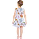 Children Seamless Wallpaper With Cute Funny Baby Savanna Animals Kids  Tunic Dress View2