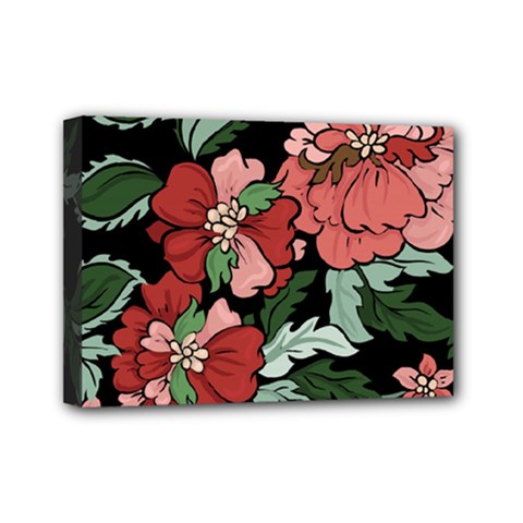 Beautiful Floral Vector Seamless Pattern Mini Canvas 7  X 5  (stretched)