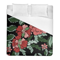 Beautiful Floral Vector Seamless Pattern Duvet Cover (full/ Double Size)