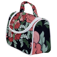 Beautiful Floral Vector Seamless Pattern Satchel Handbag