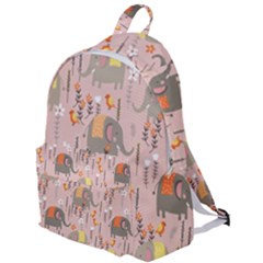 Cute Elephant Wild Flower Field Seamless Pattern The Plain Backpack