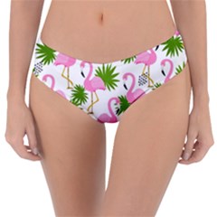 Seamless Pattern With Cute Flamingos Reversible Classic Bikini Bottoms by Vaneshart