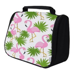 Seamless Pattern With Cute Flamingos Full Print Travel Pouch (small) by Vaneshart