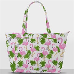 Seamless Pattern With Cute Flamingos Back Pocket Shoulder Bag 