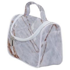 Gray Light Marble Stone Texture Background Satchel Handbag by Vaneshart