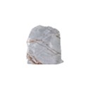 Gray Light Marble Stone Texture Background Drawstring Pouch (XS) View2