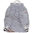 Gray Light Marble Stone Texture Background Top Flap Backpack View3