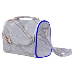 Gray Light Marble Stone Texture Background Satchel Shoulder Bag by Vaneshart