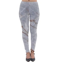 Gray Light Marble Stone Texture Background Lightweight Velour Leggings by Vaneshart