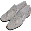 Gray Light Marble Stone Texture Background Women Slip On Heel Loafers View2