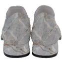 Gray Light Marble Stone Texture Background Women Slip On Heel Loafers View4