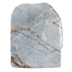 Gray Light Marble Stone Texture Background Drawstring Pouch (xxxl)