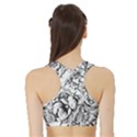 Vintage Floral Vector Seamless Pattern With Roses Sports Bra with Border View2