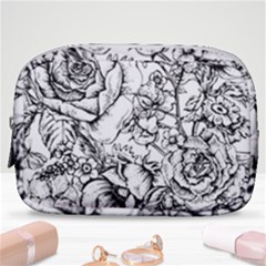 Vintage Floral Vector Seamless Pattern With Roses Make Up Pouch (small) by Vaneshart