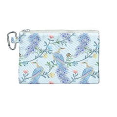 Beautiful Peacock Seamless Pattern Canvas Cosmetic Bag (medium)