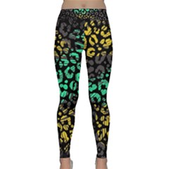 Abstract Geometric Seamless Pattern With Animal Print Classic Yoga Leggings