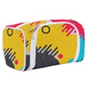 Abstract Colorful Pattern Shape Design Background Toiletries Pouch View2