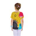 Abstract Colorful Pattern Shape Design Background Kids  One Piece Tee View2