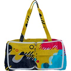 Abstract Colorful Pattern Shape Design Background Multi Function Bag by Vaneshart