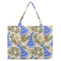 Peacock Vector Design Seamless Pattern Fabri Textile Zipper Medium Tote Bag View1