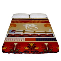 Seamless Ethnic Pattern Fitted Sheet (king Size) by Vaneshart