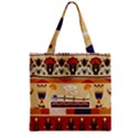 Seamless Ethnic Pattern Zipper Grocery Tote Bag View1