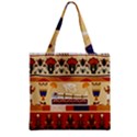 Seamless Ethnic Pattern Zipper Grocery Tote Bag View2