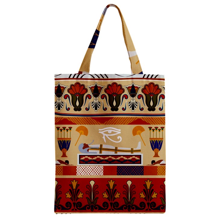 Seamless Ethnic Pattern Zipper Classic Tote Bag