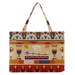 Seamless Ethnic Pattern Zipper Medium Tote Bag by Vaneshart