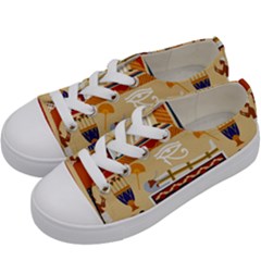 Seamless Ethnic Pattern Kids  Low Top Canvas Sneakers by Vaneshart