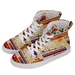 Seamless Ethnic Pattern Men s Hi-top Skate Sneakers by Vaneshart