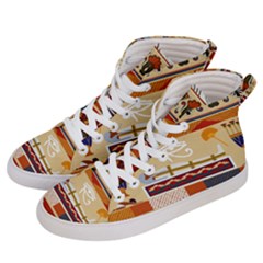 Seamless Ethnic Pattern Women s Hi-top Skate Sneakers by Vaneshart