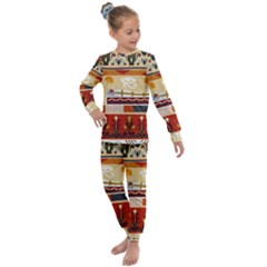 Seamless Ethnic Pattern Kids  Long Sleeve Set  by Vaneshart