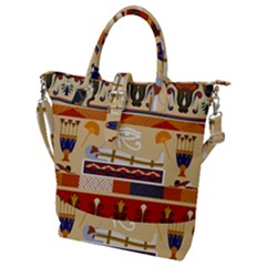 Seamless Ethnic Pattern Buckle Top Tote Bag by Vaneshart