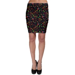 Seamless Pattern Kwanzaa With Traditional Colored Candles Bodycon Skirt by Vaneshart