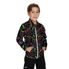 Seamless Pattern Kwanzaa With Traditional Colored Candles Kids  Windbreaker by Vaneshart