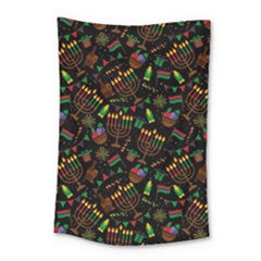 Seamless Pattern Kwanzaa With Traditional Colored Candles Small Tapestry by Vaneshart