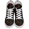 Seamless Pattern Kwanzaa With Traditional Colored Candles Men s Hi-Top Skate Sneakers View1